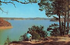 Man Sitting Along Shore of Lake Cumberland - Pulaski Kentucky KY - Postcard picture