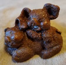 Vintage Red Mill MFG  Redish Brown  Pigs Piglets Handcrafted USA 1995 3