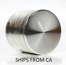 Tobacco Herb Grinder Spice Herbal 4 Piece Metal Chromium Alloy Smoke Crusher picture