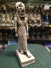 RARE ANTIQUE ANCIENT EGYPTIAN Goddess Sekhmet Warrior of War Statue Standing Bc picture