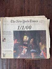 New York Times 1/1/2000 New Century Millennium  Complete Paper Late Edition Y2K picture