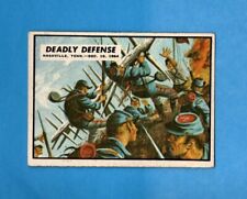 1962 TOPPS Civil War News Card # 81 DEADLY DEFENSE picture