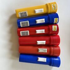 Vintage EVEREADY Retro Plastic Flashlight USA Made  TESTED WORKING Lot Of 6 picture