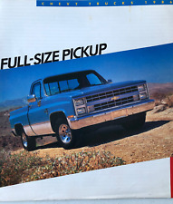 Vintage 1986 Chevrolet pickup truck original color dealership brochure picture