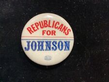 REPUBLICANS FOR JOHNSON1 1/4 INCH POLITICAL BUTTON picture