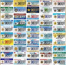 Any US State Personalized Sheriff Custom Car License Plates picture