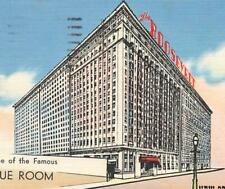 c1940s Roosevelt Hotel New Orleans Blue Room Linen Vintage P4 picture