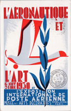 L'aéronautique L'art 1930 Exposition Aviation Paris France Tolmer Postcard H26 picture