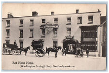 Stratford on Avon England Postcard Red Horse Hotel Washington Irving's Inn 1907 picture