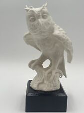 Goebel Limited Edition All White Large Figurine Great Horned Owl Matte 434/950 picture