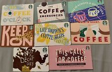 Lot of 8 Starbucks Gotta’ Have Coffee  Gift Cards NEW picture