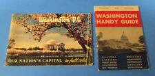 2 vintage Washington DC picture & guide books 1947 Handy Guide & In Full Color picture