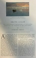 1908 North Pole Arctic Color Alexander Borrisoff illustrated picture