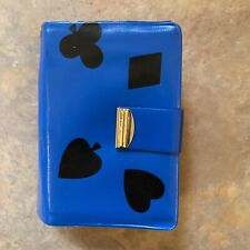 Vintage 50’s playing cards set in vinyl holder Clubs Hearts Diamonds w/pencil picture