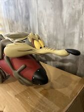 Extremely Rare Looney Tunes Wile E Coyote on Rocket Big Figure Statue RARE 🔥 picture