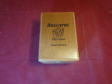 BACCARAT THE GAME TORO EMPTY WOOD CIGAR BOX picture
