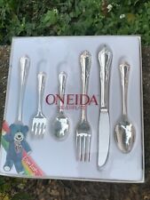 Vintage ONEIDA Silver Plate Childs Flatware Place Setting~6 pc New~Gift~Shower picture