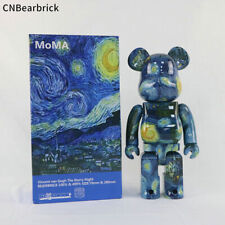 Bearbrick 400% 28cm Starry Night PVC Action Figures Blocks Bear Doll  picture