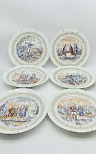 Vintage Set Of 6 D'Arceau Limoges Decorative Plates picture