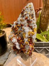 A Super Large Chalcopyrite/Peacock Ore/Quartz/Calcite/Sphalerite/Cluster/1.6kg picture