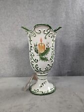 Vintage Ceramic Vase RCCL 99R Made In Portugal Hand Painted 11.25