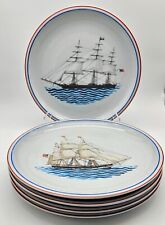 Vintage Stunning Rare (5) Mottahedeh Nautical Maritime Ship Plates picture