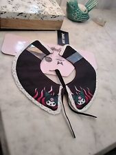 Sanrio x Hot Topic Kuromi Faux Adjustable Collar Pink Flames, Cute Fashion picture
