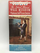 1965 THE NATIONAL HISTORICAL WAX MUSEUM WASHINGTON DC Travel Guide Brochure Map picture