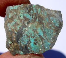 3.81 grams stabilized TYRONE Turquoise slice mined outside of Silver City, NM. picture