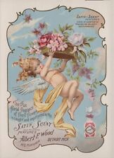 Rare 1880's  Postcard  Sized Trade Card Albert Wood Perfumes Detroit Michigan picture