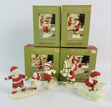 Lot Of 4 Vintage 2002 Simple Traditions By Department 56 Holly Lane Figurines picture