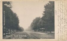 LIGONIER IN - Main Street North from 6th Postcard - udb - 1907 picture