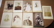Lowell MA Nine (9) 19th Century Cabinet Photos Babies Ladies Men Very Nice Mix picture