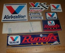 9 1987 Valvoline Oil Runoffs SCCA Road Atlanta VTG Racing decal sticker vtg Lot picture