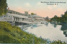 PROVIDENCE RI - Rhodes-On-The-Pawtuxet Boat Houses Postcard picture