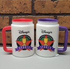 Vintage Disney All-Star Resorts Sports Whirley Mug Set Of 2 (12 Oz) Purple & Red picture