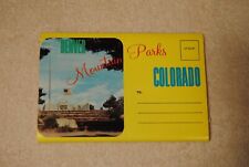 Old Fold Out Postcard Souvenir of Denver Mountain Parks Colorado picture