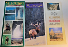 Yellowstone Grand Teton National Park Brochures Maps Vintage Guide picture