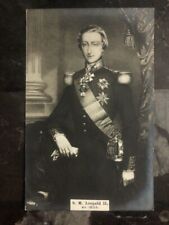 Mint Belgium Real Picture Postcard RPPC HM Leopold II 1853 picture