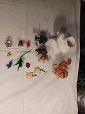 STUNNING LOT OF (14) ELEPHANT FIGURINES 🐘  ONE IS SMOKING HOT THROUGH HIS TRUNK picture
