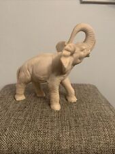 Rare Vintage Elephant Figurine “Bone-Like” Material Made In Italy Antique picture