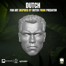 Predator Dutch Arnold Schwarzenegger v1 custom head 4