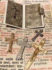 RARE LOT STUNNING Via Crucis :  N. 5 IN TOTAL - ONE CROSS WITH RELIC  picture