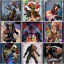Lot of 9 WOLVERINE Topps Marvel Collect SUPER RARE (SR) Cards +9 FREE RARE NEEDS picture