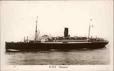RMS British Steamer Steamship Ship Samaria Vintage Real Photo Postcard picture