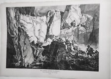 Ein natürliches Felsenthor der Trivoscie. Originalzeichnung Franz Zverina - 1882 picture