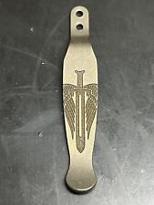 Rick Hinderer Steel Flame XM-18 24 Archangel Bronze Titanium Pocket Knife Clip picture