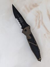2011 Microtech Socom Elite Manual Drop Point Combo Edge Black Blade S35-VN Steel picture