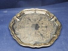 Vintage Etched Brass-Like Serving Tray From Leon Doubet Jeweler Of Nikes, Ohio picture