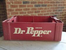 Vintage DRINK DR. PEPPER Red PLASTIC SODA Bottle CRATE Box picture